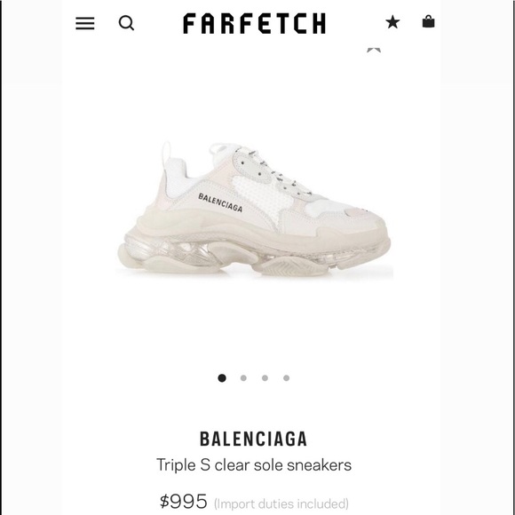 BALENCIAGA TRIPLE S CLEAR SOLE 38 - Picture 2 of 8